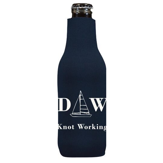Sailboat Initials Bottle Huggers